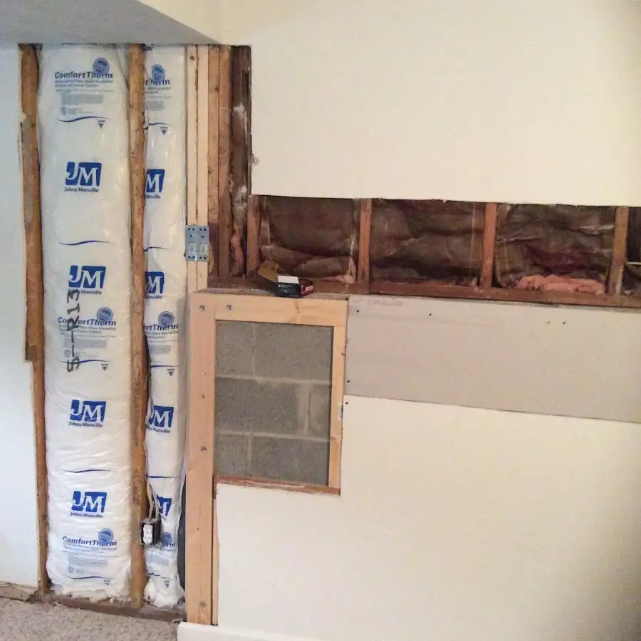 Wall insulation replacement during Structural Drying in Lakeside